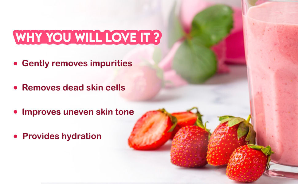 Jovees Herbal Strawberry Face Wash For Sheer Moisture & Glowing Skin | strawberry Face Wash | face wash for oily skin | face wash for skin whitening | facewash for brightening skin | tan removal face wash | face wash for dry skin | salicylic face wash | vitamin c face wash | face wash for clear skin | face wash for oily and acne prone skin | cleanser for oily skin